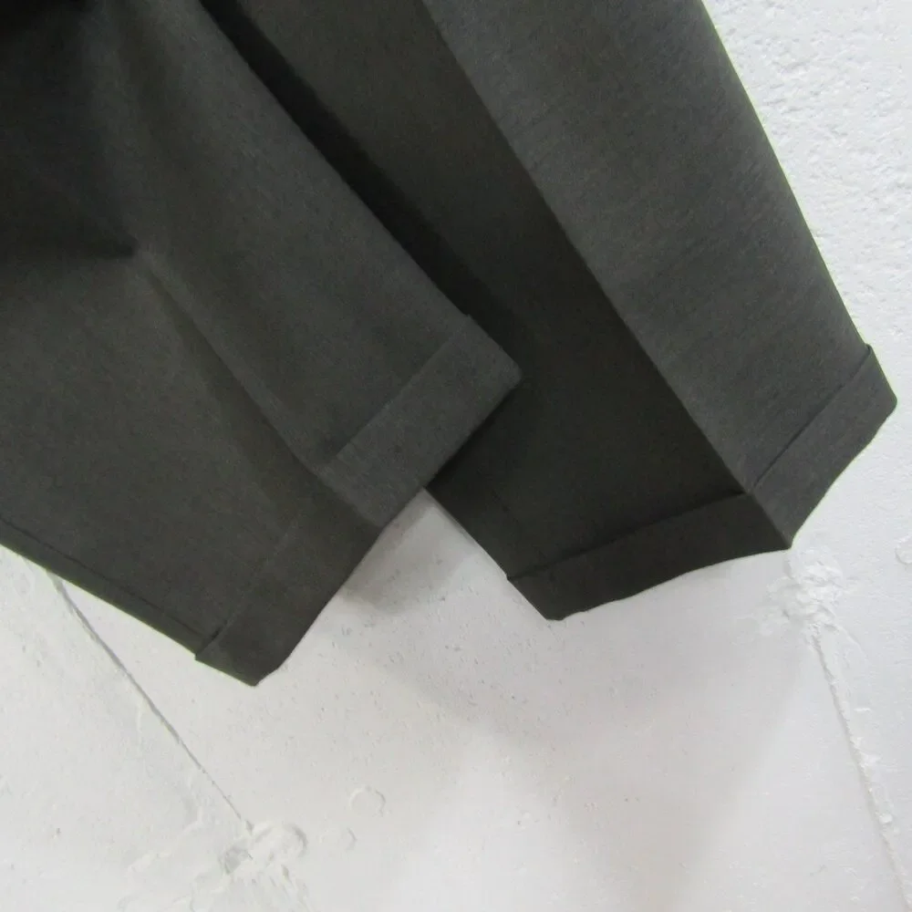 Action Choice by Levi Strauss & Co. Men's 36x32 Pleated Cuffed Dress Pants Olive